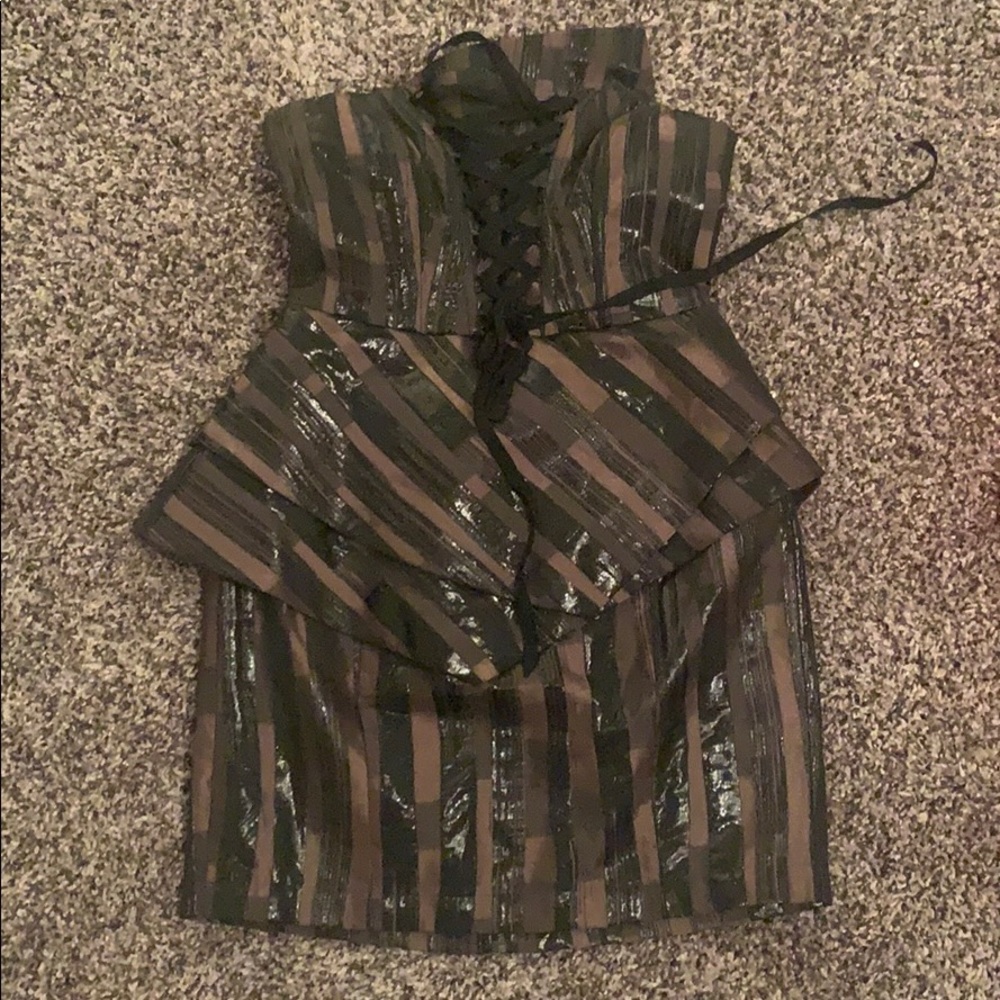 Bebe xs brown and black cocktail dress